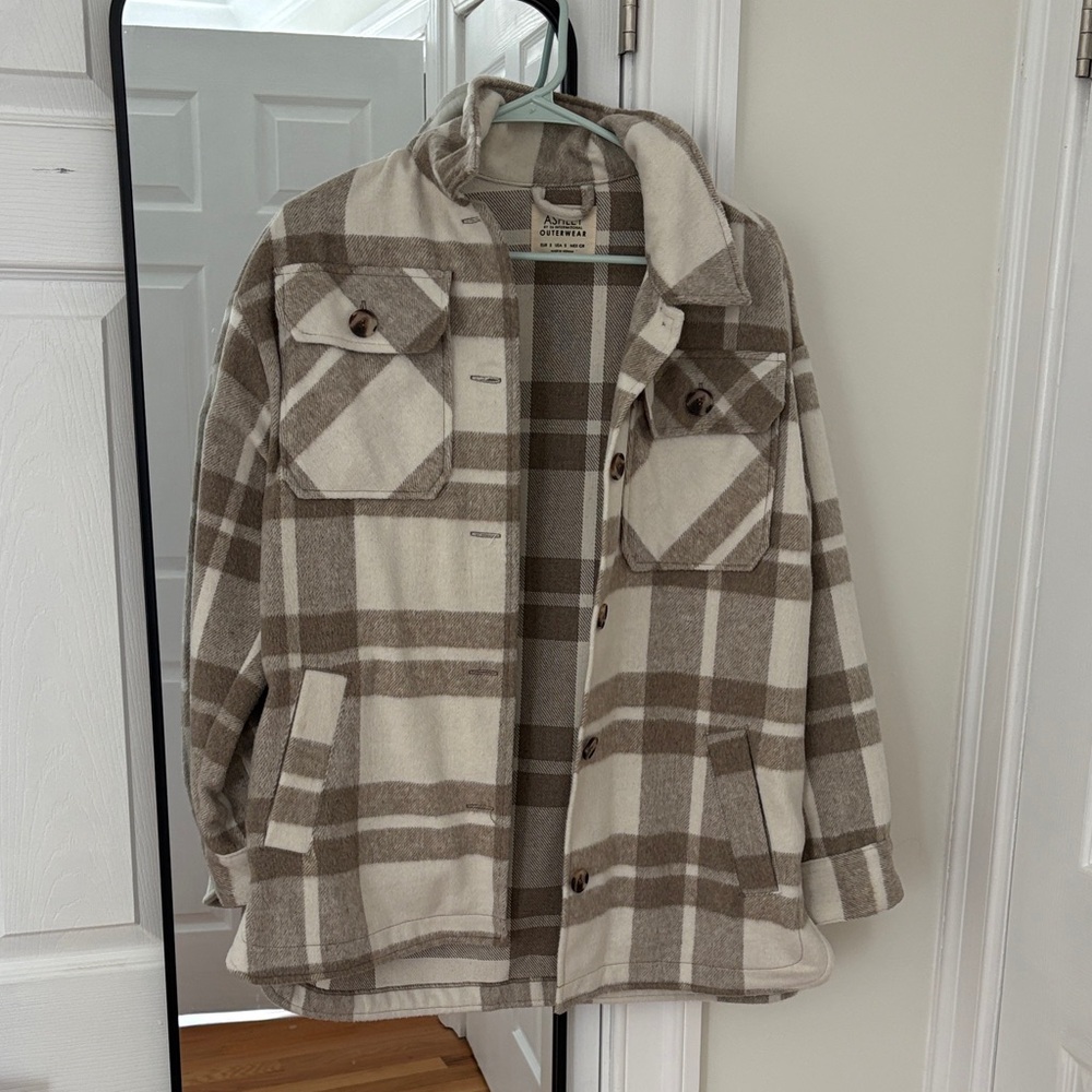 Ashley by 26 international outwear small plaid jacket